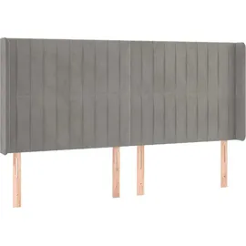 vidaXL Boxspringbett 180 x 200 cm Hellgrau