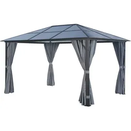 Konifera Aruba 3 x 4 m inkl. 4 Seitenteile Grau/Schwarz