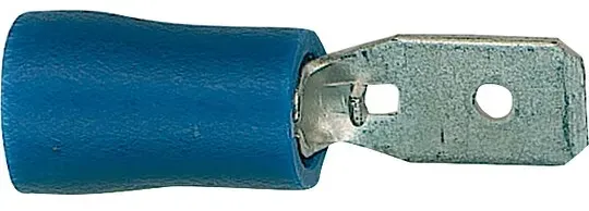 Kabelschuhe T CON.MH 100 Stück, blau - bis 2,5 mm2, 4,8 x 0,8 mm