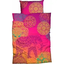 SISTER S sister s. Bettwäsche Noida, Renforcé, Motiv orange|rosa