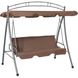 vidaXL Hollywoodschaukel 3-Sitzer kaffeebraun