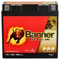 Banner Starterbatterie Bike Bull GEL Batterie-Kapazität: 12Ah 200A/EN B00 Motorrad Batterie