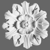 demotex gmbh Casa Padrino Stuck Rosette 19.5 x 19.5 cm Deckenstuck Deckenrosette Stuckrosette Wandrosette Barock Jugendstil