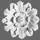 demotex gmbh Casa Padrino Stuck Rosette 19.5 x 19.5 cm Deckenstuck Deckenrosette Stuckrosette Wandrosette Barock Jugendstil