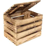 Creative Deco Holzkiste 27 x 20 x 21 cm 1-tlg. braun