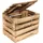 Creative Deco Holzkiste 27 x 20 x 21 cm 1-tlg. braun