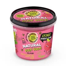 skin super good Natural Body Scrub, Lychee Bubble Gum, 360 ml