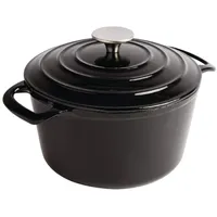 Vogue Schmortopf 3,2 l schwarz