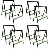 Trutzholm 8x Klappbock Sägebock Arbeitsbock klappbar 2er Sets Traglast 200 kg/Paar Gerüstbock