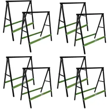 Trutzholm 8x Klappbock Sägebock Arbeitsbock klappbar 2er Sets Traglast 200 kg/Paar Gerüstbock