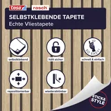 tesa rasch Vliestapete Echo 6,00 m x 0,53 m 1 St Beige/Braun/Schwarz 370102