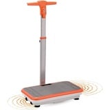 Vibro Shaper – Fitness Vibrationsplatte unterstützt bei Muskelaufbau und Fettverbrennung – Vibrationstrainer für alle Muskelgruppen – inklusive Fitnessbänder – orange mit Griff