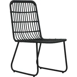 vidaXL Bistro-Set 3-tlg. Schwarz