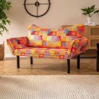 Schlafsofa 2-sitzer Hone, Mit Stauraum, Verstellbar, Armlehnen, 150x65 Cm, Mehrfarbig