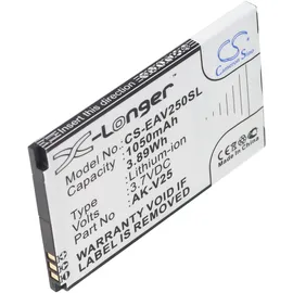 AccuCell Akku passend für Emporia AK-V25, AK-V25 V2.0, Emporia Euphoria, Pure 66,5 x 42,1 x 4,1mm