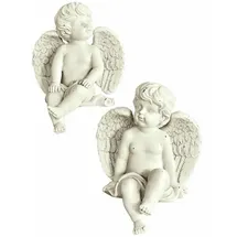 Loberon Deko-Engel 2er Set Antik-Finish