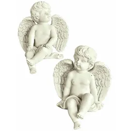 Loberon Deko-Engel 2er Set Antik-Finish