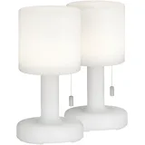 easy! by fhl LED-Akku-Tischleuchte Termoli 2er Set