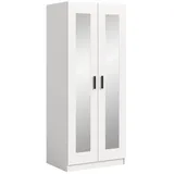xonox.home Wäscheschrank Visby 80 x 195 x 56 cm Weiß