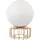 GLOBO Tischlampe Rund Opal Weiß