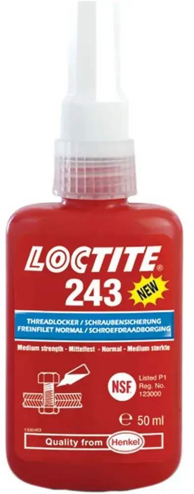Loctite 243 Thread Locker 50ml Kleber - Blue - One Size