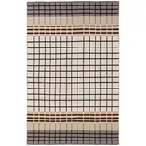 benuta Pop Baumwollteppich Leander Grau/Weiß 160x230 cm - Moderner Kurzflor-Teppich für Wohnzimmer