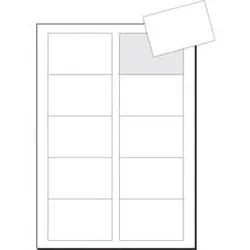 SIGEL Visitenkarte 3C hochweiß 100 Kart. beids LP850 Format 85x55mm 225g