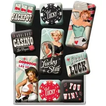 Nostalgic-Art Get Lucky, Magnetset, (9teilig)