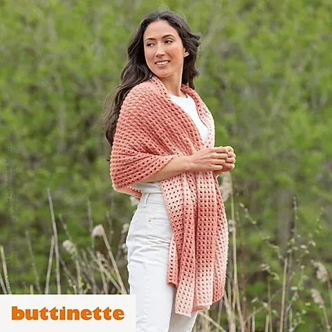 Strickanleitung – Schultertuch aus Happy Hobby Fiore