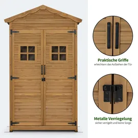 MCombo Gartenschrank 57 x 109 x 180 cm Natur
