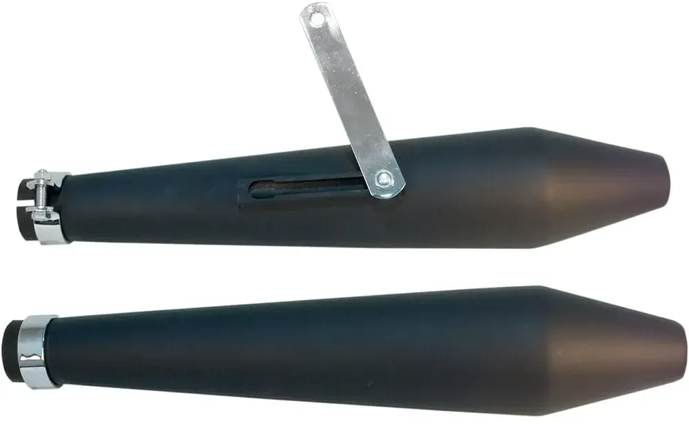 Emgo Cafe Style Black 1-3/4 ́ ́ Nicht Homologierter Schalldämpfer - Black - Not Homologated