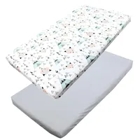 TupTam Baby Spannbettlaken Kinder Spannbetttuch für Babybett Kinderbett 2er