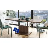 Mazzoni Aston Couchtisch ausziehbar höhenverstellbar 120/200cm in Eiche dunkel modern vielseitig Wohnzimmertisch Esstisch Beistelltisch Sofatisch platzsparend hochwertig Wohnzimmer