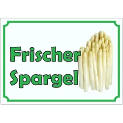 Werbeaufkleber Aufkleber Spargel A0 (841x1189mm)