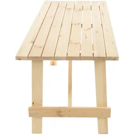 MCW Catania Gartentisch 148 x 70 x 76 cm braun