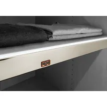 Wiemann Schrankleuchte WIEMANN, silber (silberfarben), B:96,4cm H:3cm T:1cm, Leuchten, Schrankleuchte, LED-Lichtblende für Einlegeböden