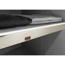 Wiemann Schrankleuchte WIEMANN, silber (silberfarben), B:96,4cm H:3cm T:1cm, Leuchten, Schrankleuchte, LED-Lichtblende für Einlegeböden