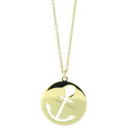 HAFENKLUNKER - GLAMOUR COLLECTION HALSKETTE - Anker Groß / gold