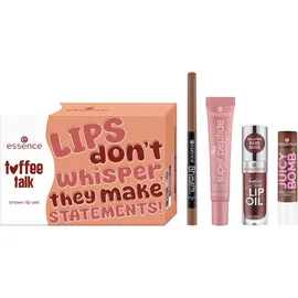 Essence toffee talk brown lip set 01 Pout Au Chocolat 4-tlg. Braun