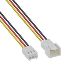 InLine Lüfterkabel Verlängerung, 3pol Molex Stecker / Buchse, Länge