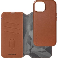 Decoded Leather Detachable Wallet für iPhone 15 Plus Tan