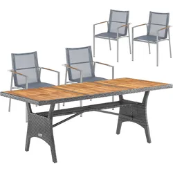 Garten-Sitzgruppe 5-tlg Akazienholz FSC®-zertifiziert