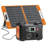 E200 - Tragbare Powerstation/Solargenerator - 172,8 Wh - 200 W AC - 230 V EU - DC 9–12 V/10 A 120 W - Li‐Ion - Solarpanel inklusive