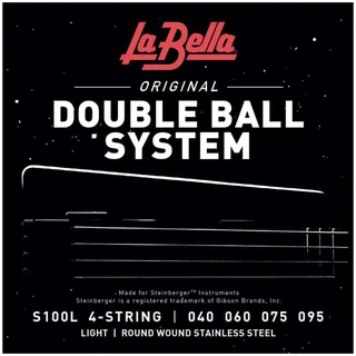 LA BELLA Bass S100L Double Ball 040/095, Saiten für Headless Bass