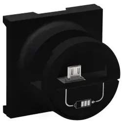 Legrand 864525 Niloe Step Abdeckung Micro-USB Farbe: Schwarz 1