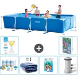 Rechteckiger Frame Pool - 450x220x84 Cm - 7-teilig  S108