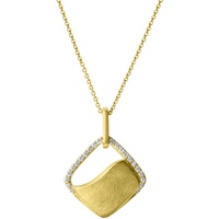 Fascination by Ellen K. Halskette 585/- Gold Zirkonia weiß Charms & Kettenanhänger Damen