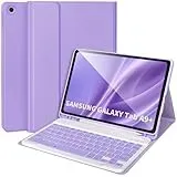 Tastaturhülle für Samsung Galaxy Tab A9+/Plus 27,9 cm (11 Zoll) 2023 (SM-X210/X216/X218), Hülle mit Tastatur für Samsung Tab A9+ mit S-Stifthalter, abnehmbare Bluetooth-Tastatur für Galaxy A9,