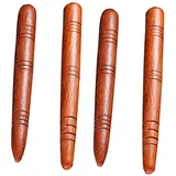 ORFOFE 4 Stück Holz Massagestab Ergonomisches Triggerpunkt Handmassagegerät Sanfte Oberfläche Für Nacken Taille Und Rücken Tragbar Für Massage Zu Hause Und Reisen