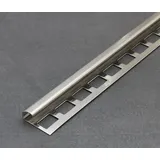Proline Fliesenschiene als Rundkantenprofil, Edelstahl Gebürstet, Länge 2,50 m 10 mm Fliesenprofil